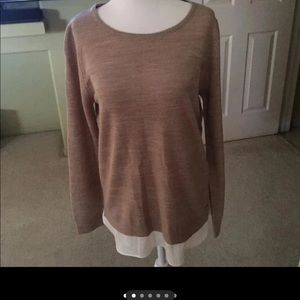Calvin Klein Chiffon Hem Sweater…NWT